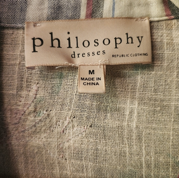 Philosophy plaid dress/kimono style layer piece - Picture 3 of 9